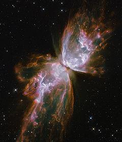 130 ugyanekkora térrészben) Planetáris köd: NGC 6302, Bogár-köd: igen komplex