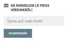 hu nyitóoldalán, kattintson a»feliratkozás«gombra, majd az e-mail fiókjában kattintson az általunk küldött