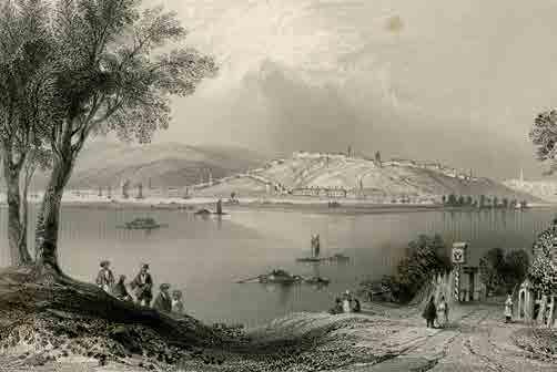 Belgrád látképe 1844-ben.
