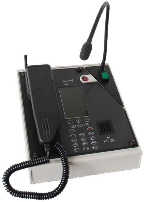 Kis állomások forgalomirányítása: fixen telepített rádió terminál - DeskfocX Helyhez kötött asztali modul, állomási terminál A DeskfocX nem az FTS (Fix Terminal Rendszer) része.
