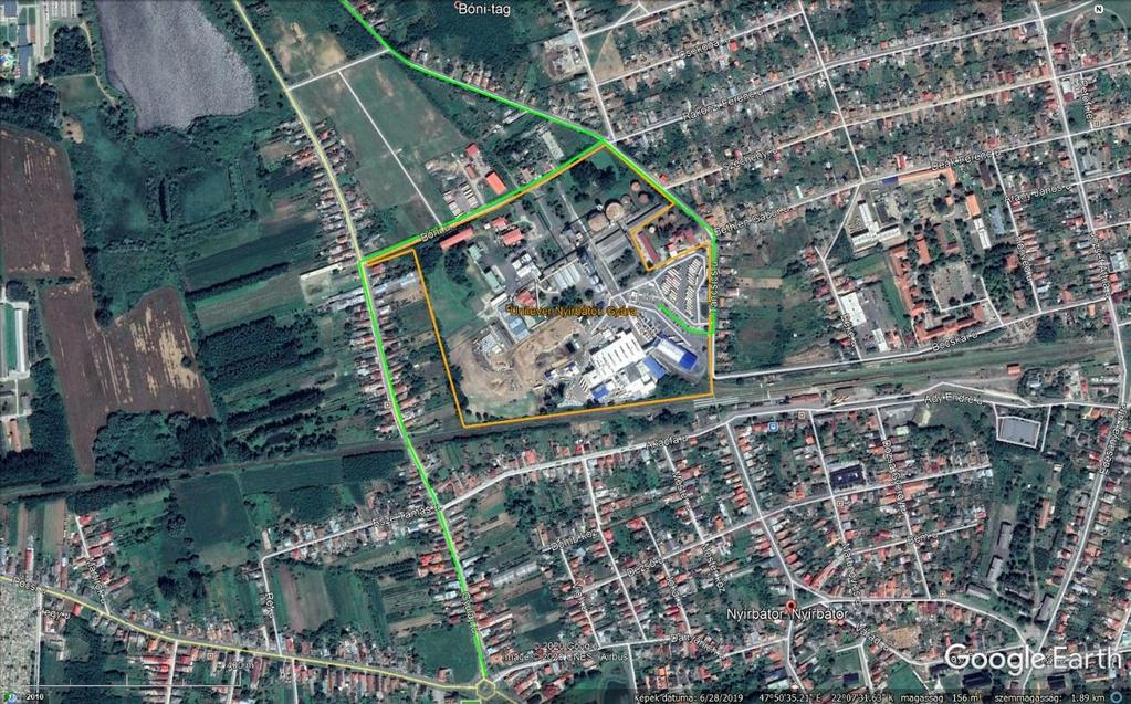Az üzem elhelyezkedését az alábbi térképek mutatják be: Az Üzem az M3-as autópályáról Nyírgyulajon keresztül, vagy Nagykállón