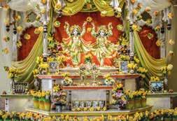 hu weboldalon! Śrī Śrī Rādhā-Śyāmasundara Krisna-völgy templomának oltárán Ő Isteni Kegyelme A. C.