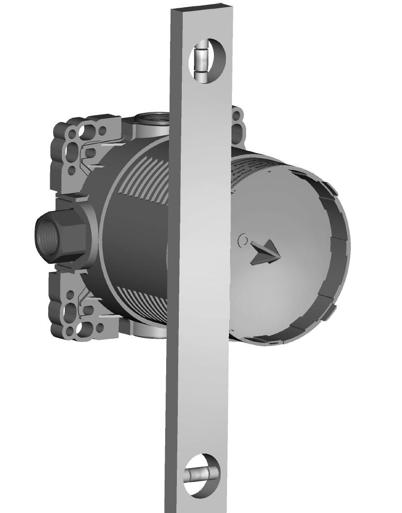 Utilizzare le flange di fissaggio come mascherina per trapanare i fori EN Use the mounting flanges as drilling template ES Utilizar la brida de fijación como plantilla de taladrado NL De