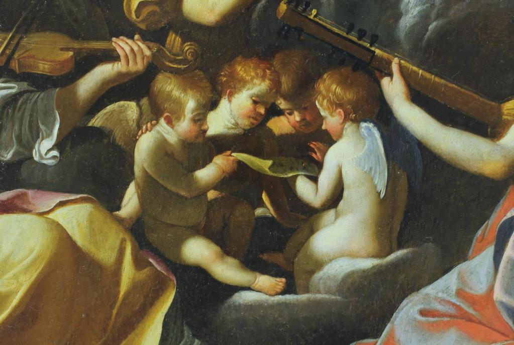 EGY FÉMLEMEZRE FESTETT GUIDO RENI MÁSOLAT RESTAURÁLÁSA A Szépművészeti Múzeumban őrzött festmény Guido Reni 1607-es, a londoni National Gallery-ben található alkotása vagy annak másolatai alapján