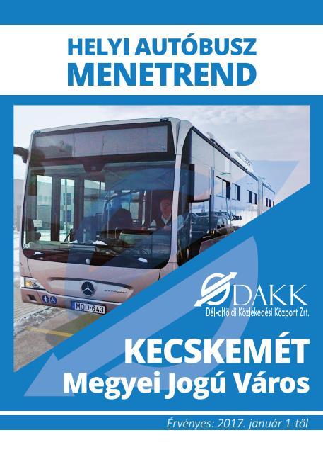 menetrendi oldalakat tartalmaz. A 2016. évi kiadvány 2015. december végén 10.000 példányszámban került kiadásra, amelyet ingyenesen kínáltunk utasaink részére.