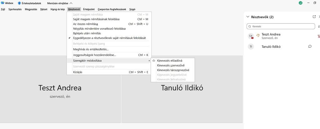 Fontos tudni, hogy egyidejleg csak egy digitális tanórát lehet indítani a programban, tehát ha van folyamatban digitális órája, akkor elször azt be kell fejeznie, majd csak utána indíthatja az új