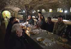 Tokaj vinecellar and black fungus Zasmidium cellare (middle left); D. Sárospatak, Rákóczi Castle (right); E.