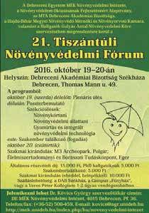 166 Növényorvos képzés Debrecenben A Tiszántúli Növényvédelmi Fórum (TNF) negyed százada (1996 2021)... 167 51. ábra.