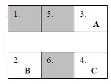 és 4. hely. Adrienn, Bence és Cili az üres helyekre ülnek le.