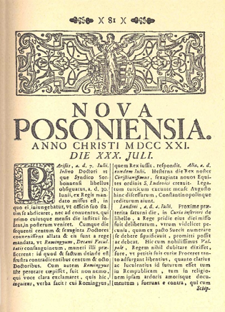 A tudománykommunikáció hagyományos színterei 1. ábra: A Journal des Scavans címoldala (1665) Forrás: www.wikipedia.org 2. ábra: A Nova Posoniensia címoldala (1721) Forrás: www.wikipedia.org A nyomtatási lehetőségek bővülésével párhuzamosan, a 18-19.