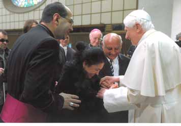 photo before the game in the Vatican in 2010 Díjátadás