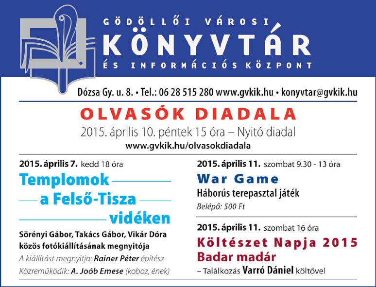 A GÖDÖLLŐ TALENTUM díj átadására a GÖDÖLLŐ GYERMEKEIÉRT, IFJÚSÁGÁÉRT díj átadása alkalmával megrendezésre kerülő nyilvános ünnepségen kerül sor.