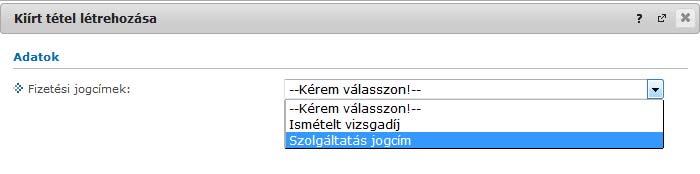 A tantárgy kiválasztása után be kell fizetni az aláíráspótlás díját!