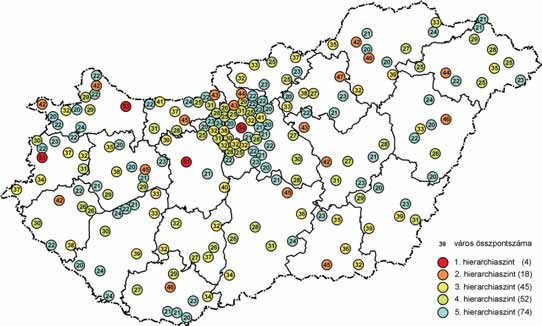 Településhálózat- fejlesztés követte a szolgáltató tevékenységek széles kö - rének megtelepedése, a helyi gazdaság diverzifikálása.