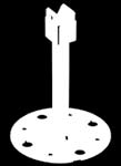 Súly 5 kg 10 kg 40 kg Ø 8-10 mm vezeték rögzítésére betongúlába 999300 (fagyálló csemperagassztóval), 999400