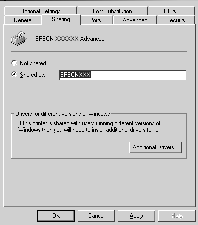 Windows XP/2000 rendszerű nyomtatókiszolgálón Kattintson a További