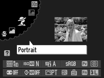 Kreatív fényképezés (Motívumprogram módok) s A fényképezőgép számos motívumprogram móddal rendelkezik.