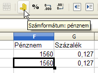 5. fejezet Számformátumok 5.1. Százalék és pénznem formátum A számokat tartalmazó cellákon speciális formázásokat állíthatunk be.