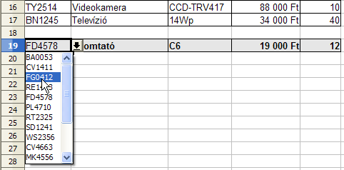 A lista egy sorból vagy oszlopból állhat, és egyszerűbb, ha névvel azonosítjuk. Az Engedélyezés résznél válaszuk a Cellatartományt és a Forráshoz írjuk be a meghatározott nevet. 11.6. 24.