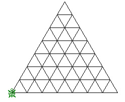 4. Vedd észre, hogy a piramis megrajzolásához nem kell minden látható háromszöget elkészítened!