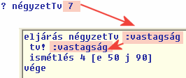 .. vagy bármi más A négyzet eljárást az ismétlés 4 [e 50 j 90] parancs felhasználásával hoztad létre.