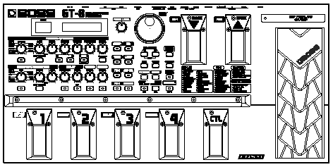 Gitáreffekt-processzor Használati útmutató Köszönjük, és gratulálunk, hogy a BOSS GT-8 gitáreffekt-processzort választotta.