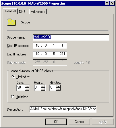 Q174051 DHCP Server Fails to Lease Addresses for New Scope Q255999 Increasing the Number of IP Addresses on a Subnet A DHCP rejtett szépségei IV.