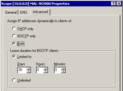 42 NTP Servers 44 WINS Server 45 NetBIOS over TCP/IP Datagram Distribution Server 46 NetBIOS over TCP/IP Node Type 47 NetBIOS over TCP/IP Scope 48 X Window System Font Server 49 X Window System