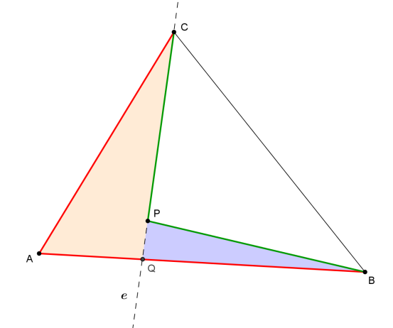 , mert az B csúcsánál lévő külső szöge. A egyenlő szárú, ezért a BD alapon fekvő szögei 3-val egyenlők., mert az C csúcsánál lévő külső szöge.