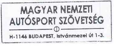 Ezek elmulasztása kizárást von maga után. 15.2. Óvási díj: 100.000,- Ft 15.3.