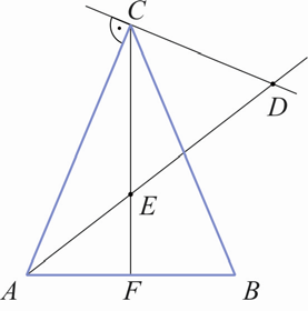 3 MATEMATIKA A 9. ÉVFOLYAM Tanári útmutató 3. ABC egyenlőszárú háromszög, F az AB alap felezőpontja.