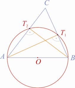 7. modul: HÁROMSZÖGEK 53 Ezek szerint a belső szögek összege mindegyik gömbi Thalész-háromszög kiegészítő háromszögében állandó: 360.