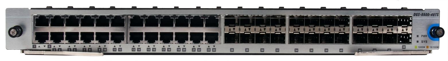 34 Modulok DGS-6600-48TS provides