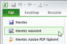 8 í r t a : V i d a A t t i l a - w w w. h a n s a g i i s k. h u Mentés másként FájlMentés másként... paranccsal máshova, más néven mentheted a fájlt.