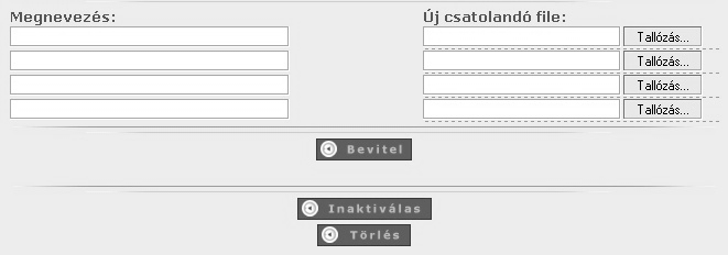 Vállalkozók Európában 83 Amennyiben a banner adatait nem szeretnénk a publikus felületen megjelentetni, akkor törölhetjük a nyomógombbal, vagy inaktívvá tehetjük ( ), ekkor a publikus felületről