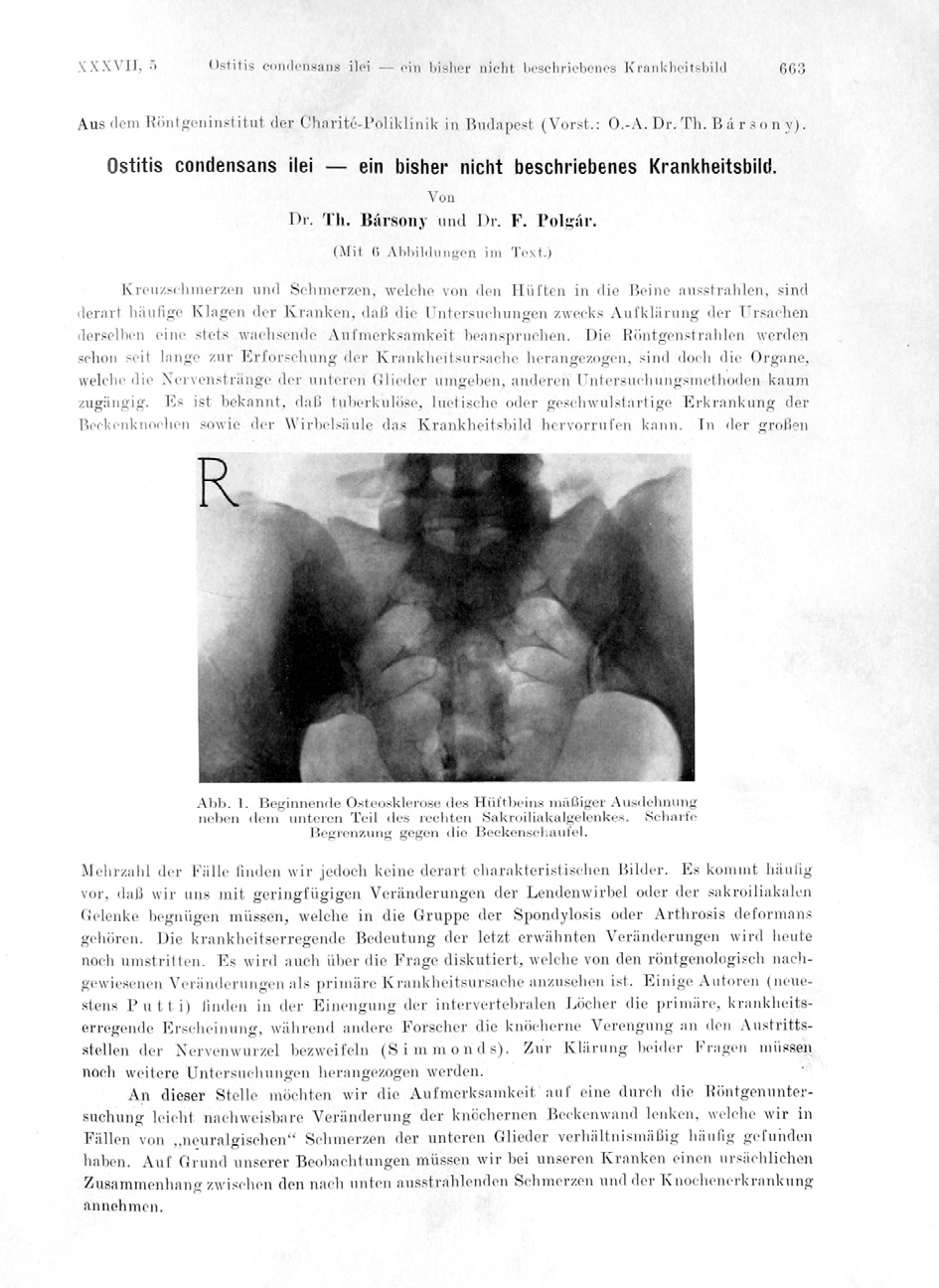 84 OSTEOLOGIAI KÖZLEMÉNYEK 2009/2 RÖNTGEN-PRAXIS 1931. 3. 346-357. Fortschritte Röntgenstrahlen 1928. 37. 663-669. német nyelvû szakfolyóiratban jelentek meg.