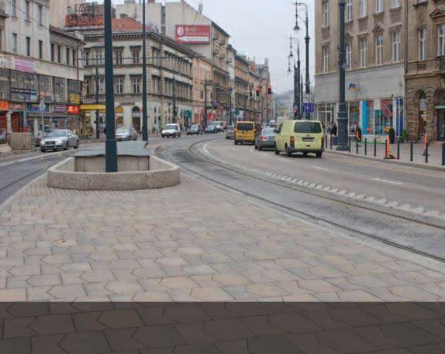 Terek, utak, teraszok A formatervezés világa Semmelrock know-how Kálvin tér számára A Kálvin tér kitûnõ bizonyítéka annak, hogy a Semmelrock nem ismer határokat az egyedi gyártású formák létrehozása