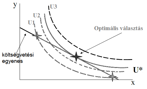 tehát nem érdemes a csillaggal jelölt kosarakat választania, hiszen ugyanilyen élvezeti értékhez olcsóbban is hozzájuthat. Ez arra utal, hogy jövedelmébıl magasabb hasznossági szintet is el tud érni.
