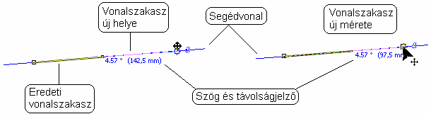 A dinamikus segédvonalakat a jelölőnégyzettel vagy az Alt+Shift+D billentyűkombinációval, illetve a