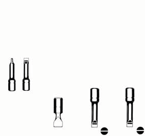 Würth AEG, Atlas Copco, Black&Decker, Bosch, Fein, Holz-Her, Ingersoll- Black&Decker, Deprag, Makita, Skil, Atlas Copco, Bosch, Ingersoll 064 923 254 064 923 252 Bitek névleges mérete DIN 84 DIN 95