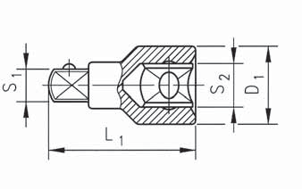 : (00 36) 23/48-30 - Nyomtatva Magyarországon P 2 6230 04/2005 "-os, 2-lapú, metrikus dugókulcs tartozékok DIN 324, ISO