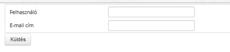 felhasználónevet és e-mail címet.