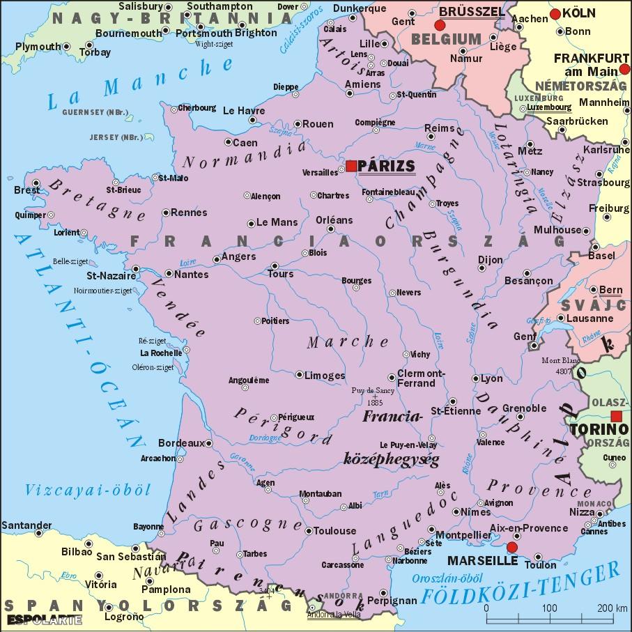 Franciaország A 18. és 19. században az ország a kor egyik legnagyobb gyarmattartó birodalma, hatalmas területekkel Afrikában és Délkelet-Ázsiában és számos szigettel a Csendes-óceánon.