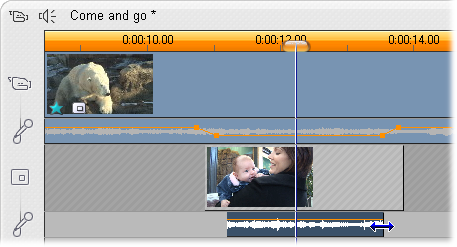 A J-vágásnál és az L-vágásnál a klip hangja röviddel a videó előtt (J), vagy az után (L) lép be. A két vágást gyakran használják együtt egy beszúrt klip elejének és végének simább váltása érdekében.