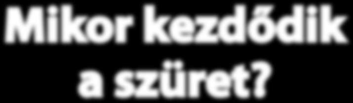 Mikor kezdődik a szüret? (Részletek) Késő őszi reggel volt, Zsófiék kertje ködben didergett. Az erdőből szél nyargalászott elő, meg-megállt, majd újból nekilódult a hegyoldalban. Kisütött a nap.