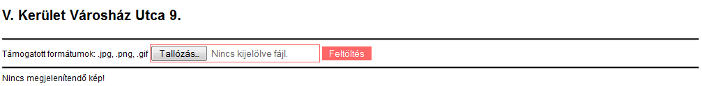 Üzletekhez tartozó képek törlése Lehetséges üzenetek: