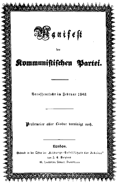 1 Marx - Engels A KOMMUNISTA PÁRT KIÁLTVÁNYA 1 Kísértet járja be Európát - a kommunizmus kísértete.