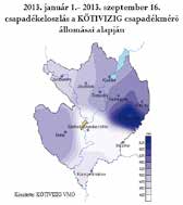 Január 1-jétől szeptember 25-ig 502,9 mm csapadék hullott az igazgatóság területén, ez mindössze 10,5 mm-el kevesebb az átlagos éves mennyiségnél.