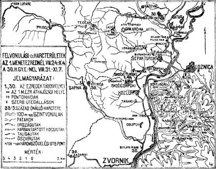 44 zászlóaljtól olyan kiegészítést kapott, hogy e napon már 23 főve! túllépte a hadilétszámot. A 33/3. és 33/4. menetszázad további intézkedésig a 30.