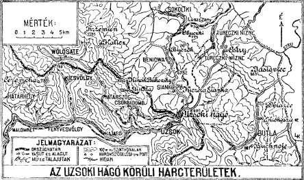 94 Hogy maradtak volna a gólyájuk csőriben!... A Byczok előtti magaslatok Tureczky-nizne és Tureczky-wizne közti részén, gondosan elkészített állásokban vannak az oroszok.